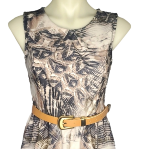 QED London diamond snake print dress *No Belt, Just For styling*
